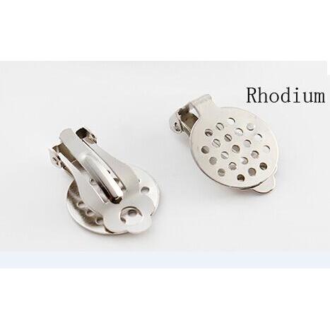 25mm Silver Plated Clip On Earring Finding, Basics