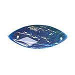 12x30mm Navette Opal Navy Resin Sew-On Dichroic Style