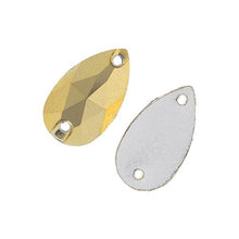 Metallic Gold Teardrop Sew on Gem