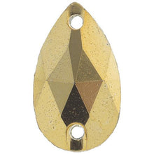 Metallic Gold Teardrop Sew on Gem