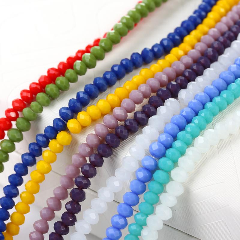2*3mm  Glass Crystal Faceted Rondelle Bead Multiple Colours