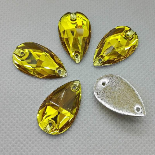 17*28mm Acrylic/Resin Sew on Gem Teardrop