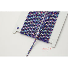 Ss6 Rainbow AB Stones on Plastic Rhinestone Banding