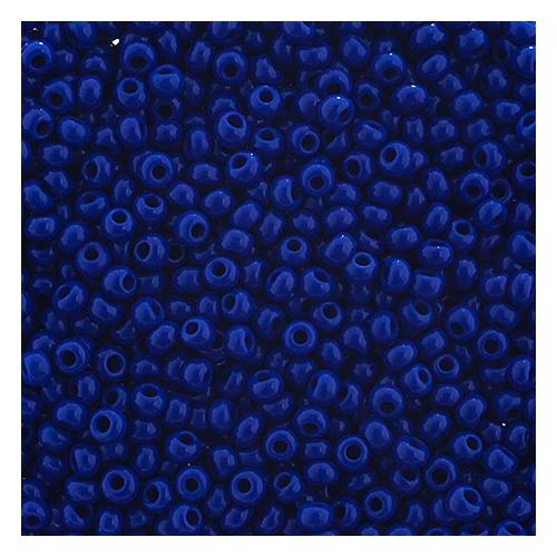 8/0 Opaque Medium Royal Blue Czech Seed Beads