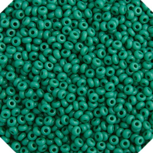 10/0 Dark Green Opaque Czech Seed beads