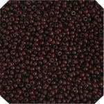 10/0 Dark Brown Opaque Czech Seed Beads