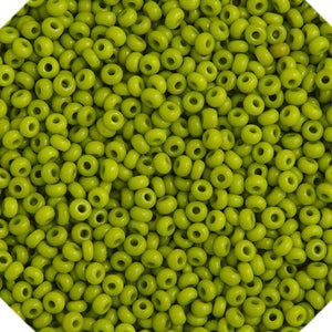 10/0 Olive Green Opaque Czech Seed Bead