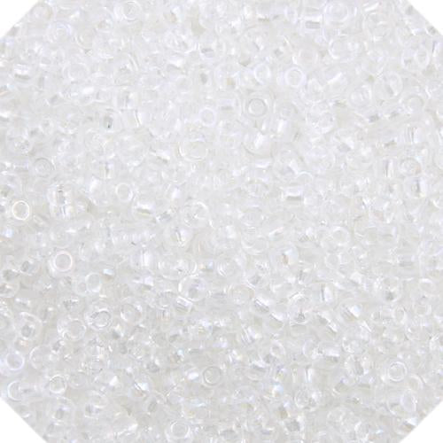 10/0 Transparent Iris Crystal  Czech Seed Beads
