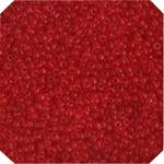 10/0 Transparent Light Red Czech Seed Beads