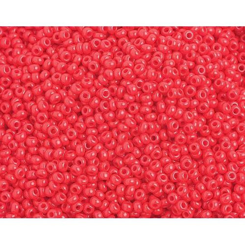 10/0 Medium Red Opaque, Preciosa Seed Beads