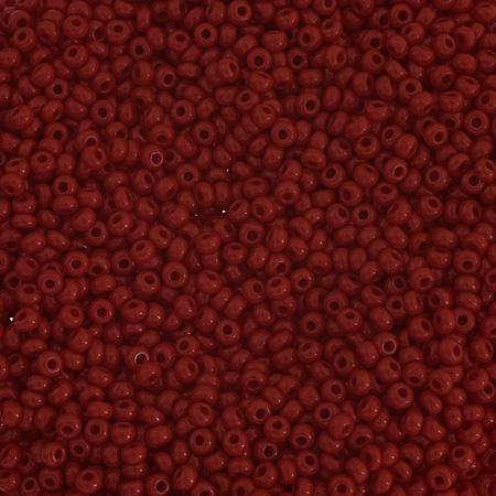 10/0 Medium Dark Red Opaque, Preciosa Seed Beads