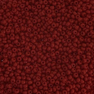 10/0 Medium Dark Red Opaque, Preciosa Seed Beads