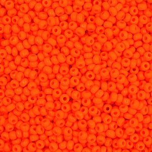 10/0 Light Orange Opaque Preciosa Seed Bead