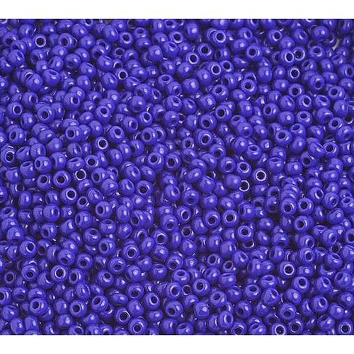 10/0 Dark Royal Blue Opaque Preciosa Seed Bead