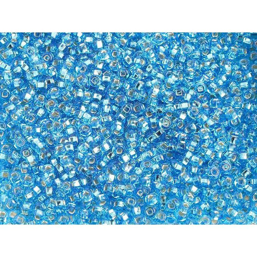 10/0 Silver Lined Aqua Blue, Czech Seed beads