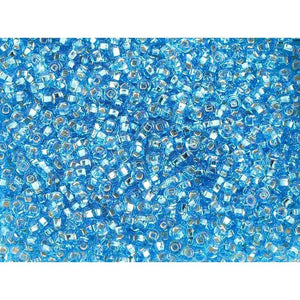 10/0 Silver Lined Aqua Blue, Czech Seed beads