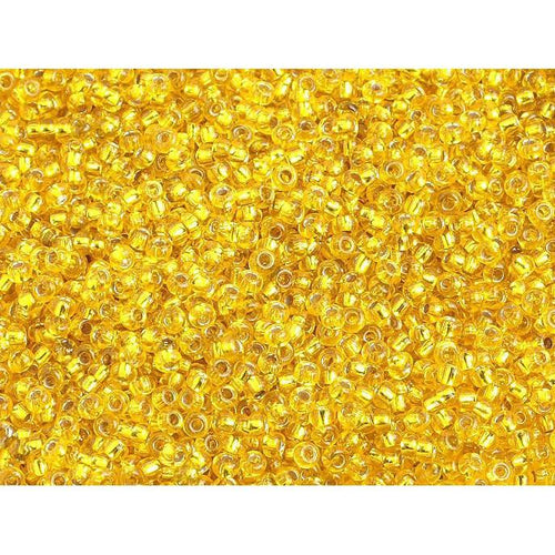 10/0 Yellow Silverlined Preciosa Seed Bead