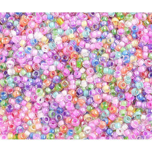 10/0 Neon Mix Colour lined Preciosa Seed Bead