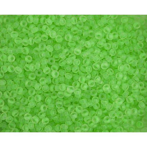 10/0 Transparent Neon Green Preciosa Seed Bead