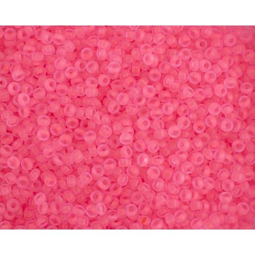 10/0 Transparent Neon Hot Pink Preciosa Seed Bead