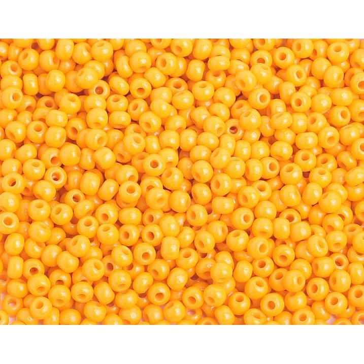 8/0 Opaque Light Orange Preciosa Seed Bead