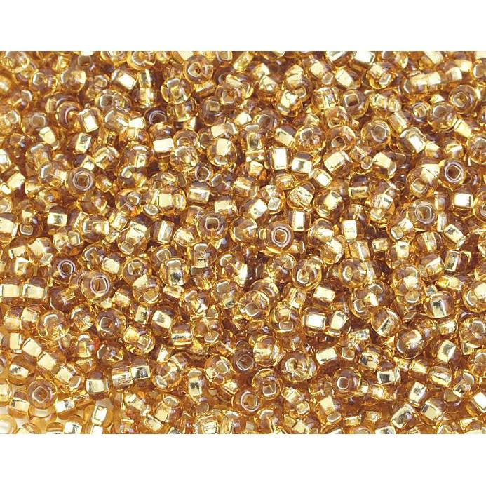 8/0 Gold Silver lined Preciosa Seed Beads