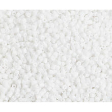 10/0 2 CUT Seedbeads Opaque  WHITE