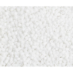 10/0 2 CUT Seedbeads Opaque  WHITE