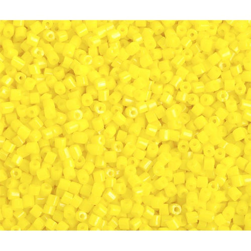 10/0 2 CUT Seed beads Opaque Lemon Yellow