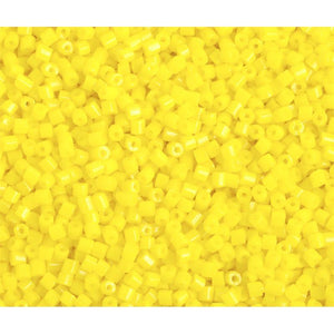 10/0 2 CUT Seed beads Opaque Lemon Yellow