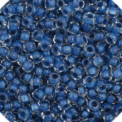 11/0 Blue Colour lined Czech Seed Beads