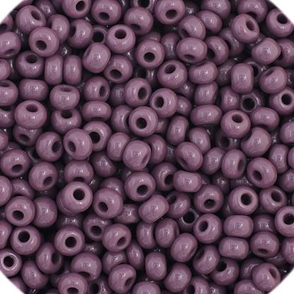11/0 Dark Mauve Opaque Preciosa Seed Bead