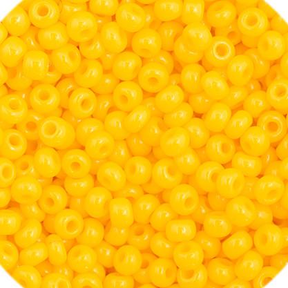 11/0 Golden Yellow Opaque Preciosa Seed Bead