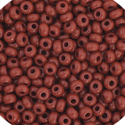 11/0 Light  Brown Opaque Czech Seed Beads