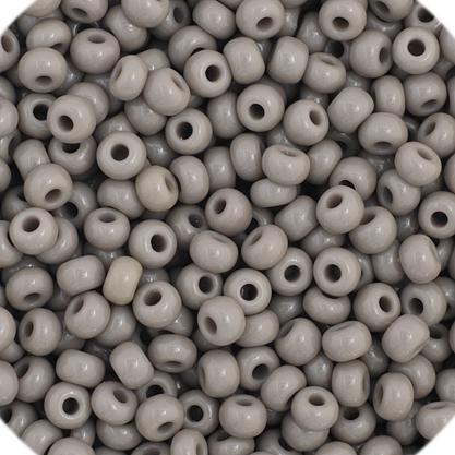 11/0 Grey Opaque Czech Seedbead