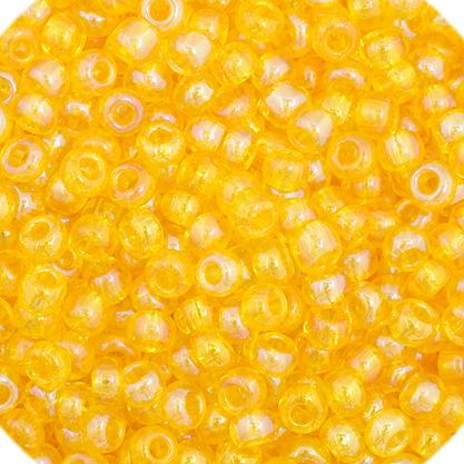 11/0 Yellow AB Transparent Czech Seed Beads