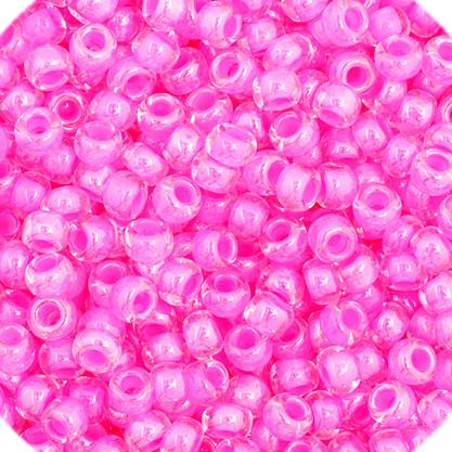 11/0 Rose Colour lined Preciosa Seed Bead