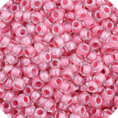 11/0 Red Colour lined Czech Seed Beads