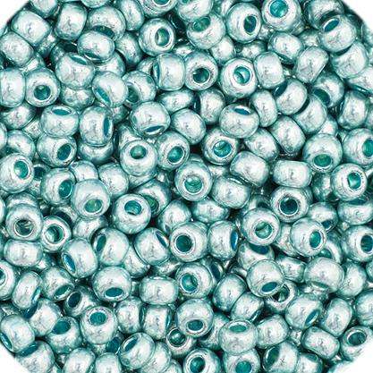 11/0 Light Teal Metallic Solgel Czech Seed beads