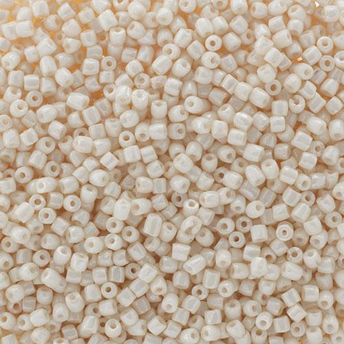 3 Cut 9/0 Opaque  White Eggshell Loose