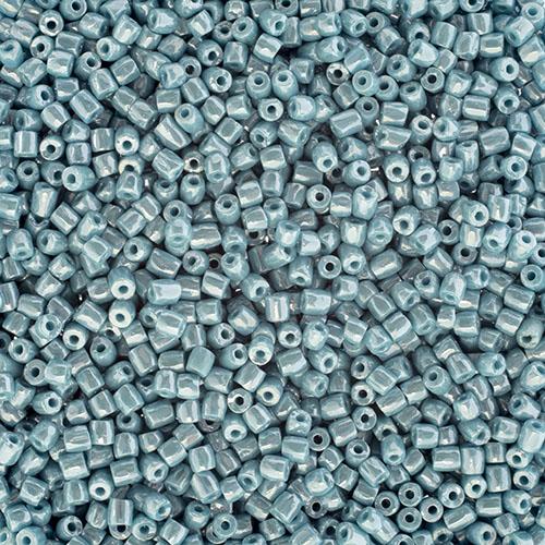 3 Cut 9/0 Opaque  Turquoise Blue Luster Loose