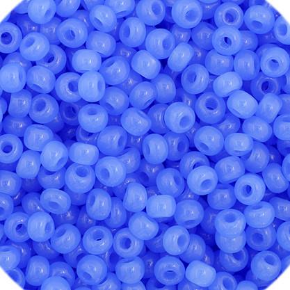 11/0 Blue Oily (Opal) Opaque Preciosa Seed Bead
