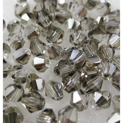 Black Diamond colour, Grade AAA Bicone Beads 3mm