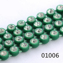 Ss6 Clear Cup Plastic Rhinestone Banding Chain Rope