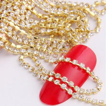SS4 Rhinestone Rope *Rare* in Silver & Gold  Metal Chain