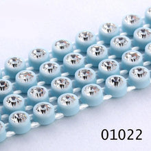 Ss6 Clear Cup Plastic Rhinestone Banding Chain Rope