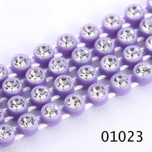 Ss6 Clear Cup Plastic Rhinestone Banding Chain Rope