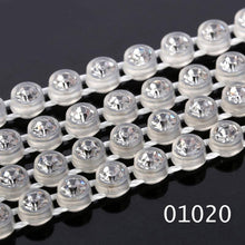 Ss6 Clear Cup Plastic Rhinestone Banding Chain Rope
