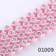 Ss6 Clear Cup Plastic Rhinestone Banding Chain Rope