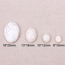Round & Oval Semi-Precious Howlite Stone,  Stone Gem